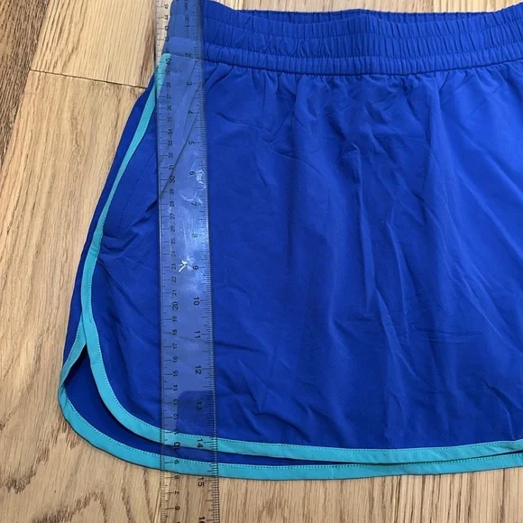 *NWT Outdoor Voices 3" Royal Blue Skirt with Aqua Trim Tennis Golf Activewear - Picture 4 of 10